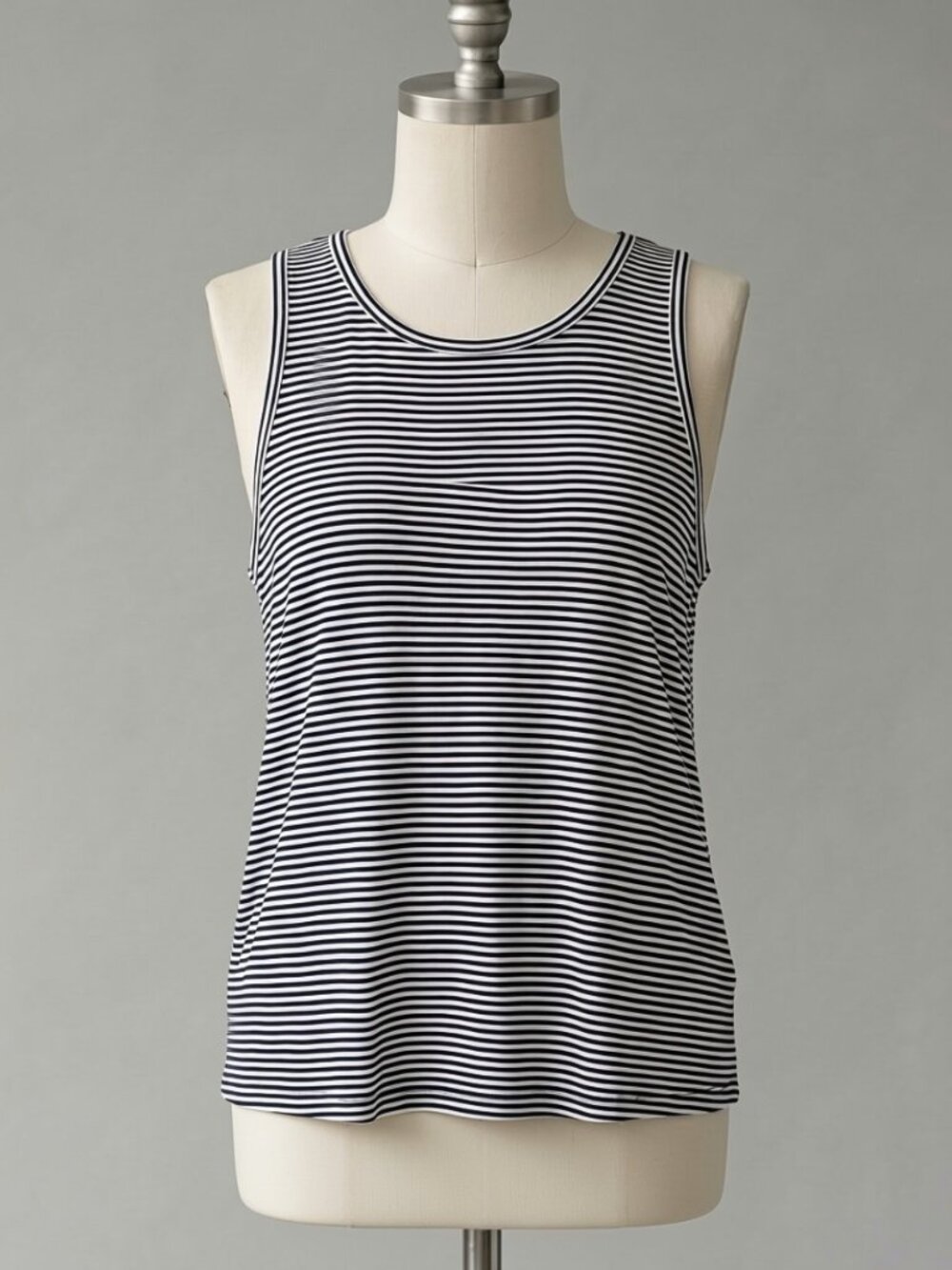 Old Navy | Luxe Black & White Striped Swing Tank Top | Sz L